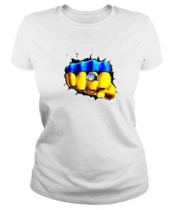 ClassicLadies ukraine flag Ukrainian punch shirt