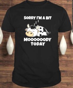 Dairy cow sorry Im a bit moooody today shirt