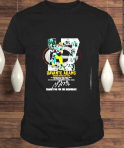 Davante Adams Green Bay Packers 20142021 thank you for the memories signatures shirt