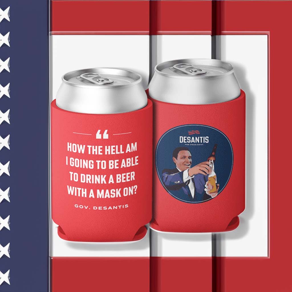 DeSantis 2024 Mask On? Beverage Cooler 4 DeSantis 2024 Mask On Beverage Cooler