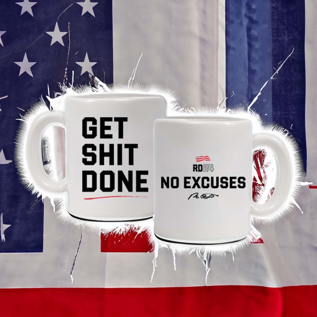 DeSantis 2024 No Excuses White Coffee Mug 4 DeSantis 2024 No Excuses Coffee Mug