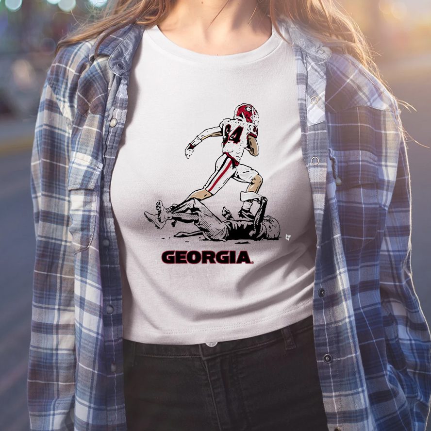 Georgia Bulldogs with this stylish Ladd McConkey Superstar Pose T-Shirt 4 Georgia Bulldogs with this stylish Ladd McConkey Superstar Pose Shirt