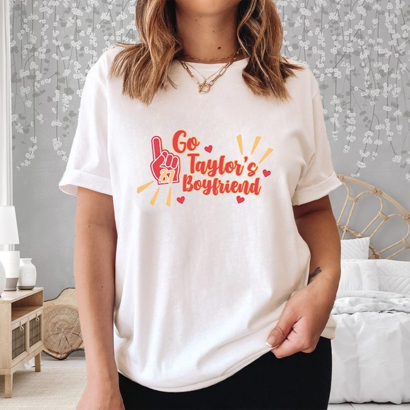 Go Taylors Boyfriend KC Football T-Shirt 4 Go Taylors Boyfriend KC Football Shirt