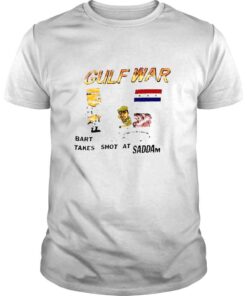 Gulf War Bart Takes Shot At Saddam shirt