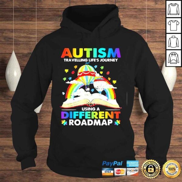 Autism Travelling Life’s Journey Using A Different Roadmap Tee Shirt - Image 4