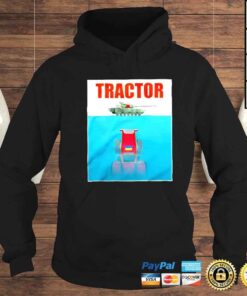 Hoodie Jaws Tractor tow away a Russian tank shirt