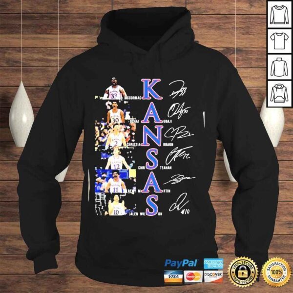 Kansas football signatures 2022 shirt - Image 4