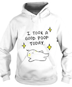 Hoodie Pokimane I took a good poop today art shirt