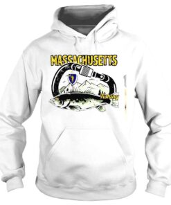 Hoodie Retro Carabiner Massachusetts Fishing Tee Shirt
