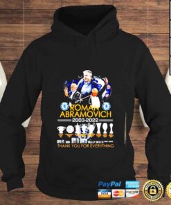 Hoodie Roman Abramovich 20032022 thank you for the memories signature shirt