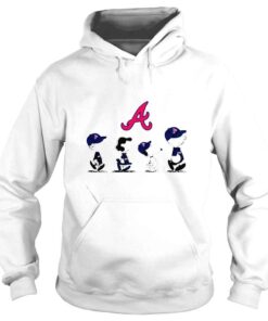 Hoodie peanuts characters Atlanta Braves shirt