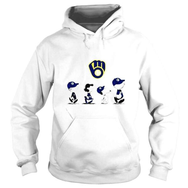 peanuts characters Milwaukee Brewers shirt - Image 4