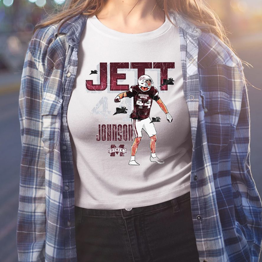 Jett Johnson Mississippi State Bulldogs Football T-Shirt 4 Jett Johnson Mississippi State Bulldogs Football Shirt