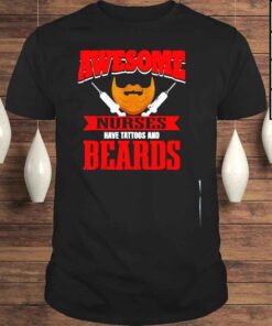 Male Nurse Tattoos And Beards Murse Hospital Tee Shirt