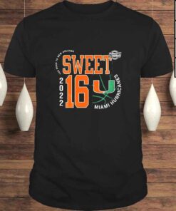 Miami Hurricanes March Madness Sweet 16 NCAA The Road To New Orleans 2022 TShirt