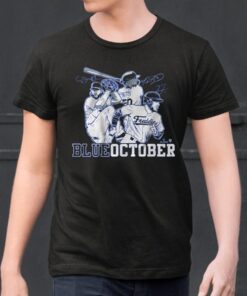 Mookie Betts Freddie Freeman & Clayton Kershaw Blue October Shirts
