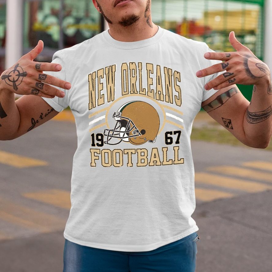 New Orleans Saints Football T-Shirt 4 New Orleans Saints Football T-Shirts