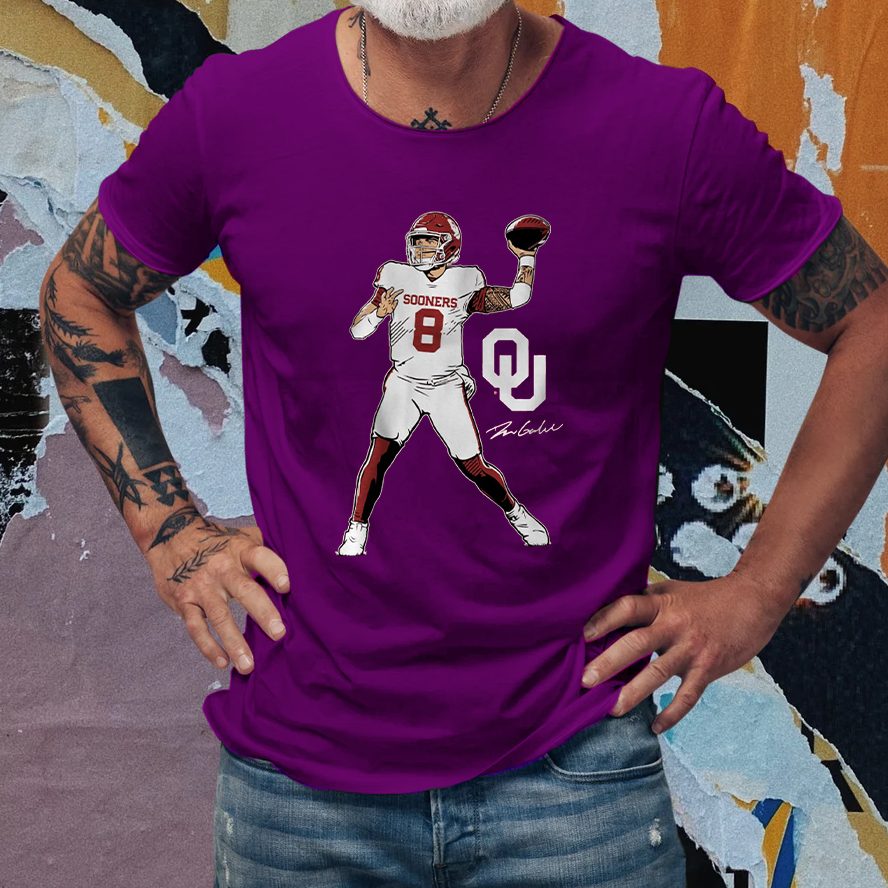 Oklahoma Football's Dillon Gabriel with this stylish Superstar Pose T-shirt 4 Oklahoma Football's Dillon Gabriel with this stylish Superstar Pose T-shirts