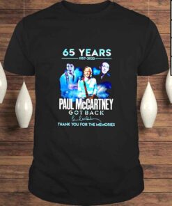 Paul McCartney 65 Years 1957 2022 Thank You For The Memories Signature TShirt