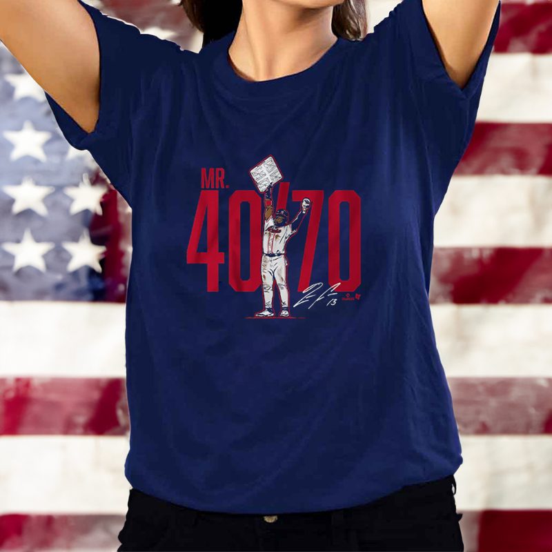 Ronald Acuña Jr Mr 40/70 T-Shirt 4 Ronald Acuña Jr Mr 40 70 T-Shirts