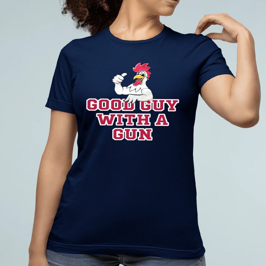 Rooster Good Guy With A Gun T-Shirt 4 Rooster Good Guy With A Gun Shirt