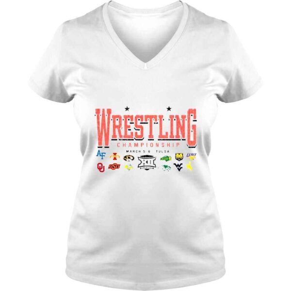 2022 Big 12 Wrestling Championship March 56 Tulsa shirt - Image 2