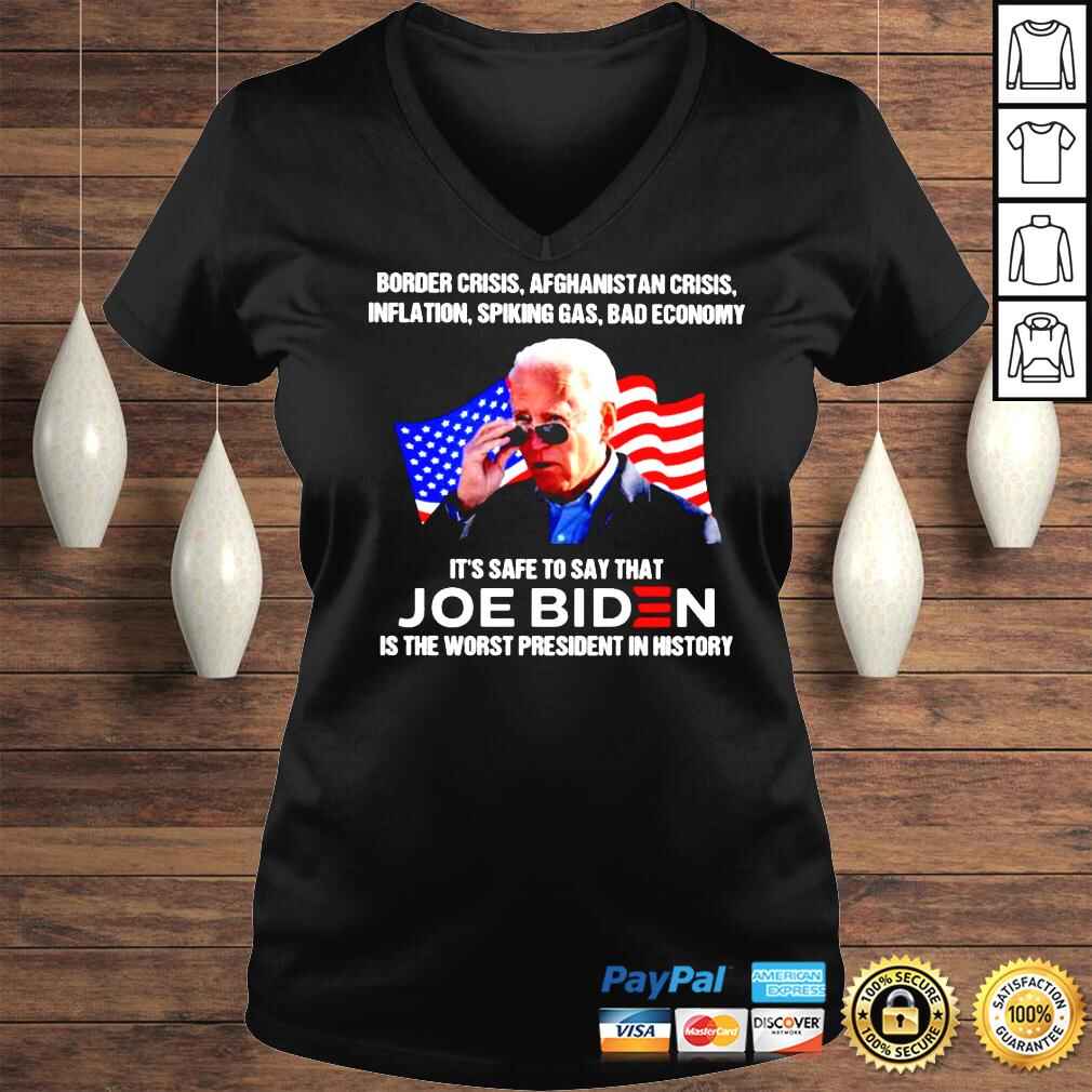 Border crisis afghanistan crisis inflation spiking gas Joe Biden shirt - Image 2