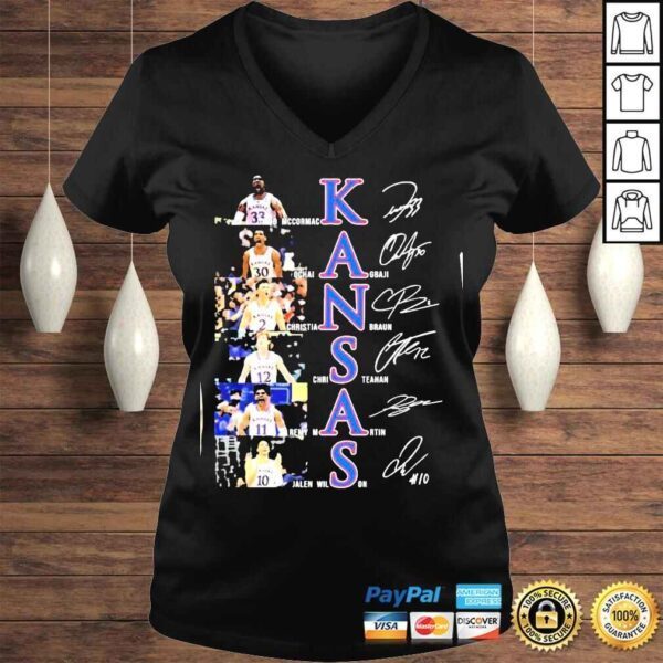 Kansas football signatures 2022 shirt - Image 2