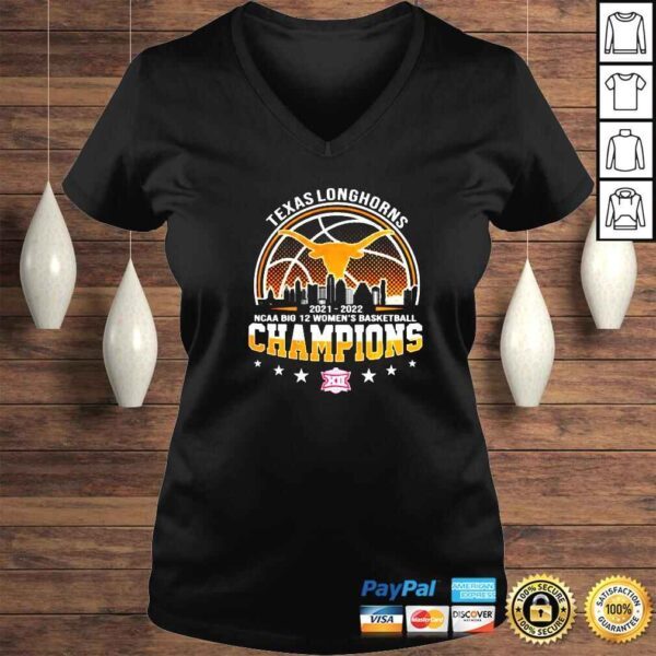 Texas Longhorns 2022 NCAA Big 12 Womens Basketball champions shirt - Image 2