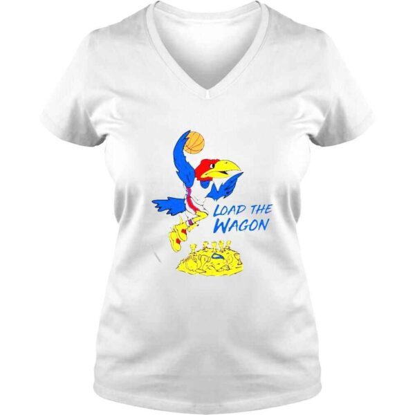 kansas Jayhawks load the wagon shirt - Image 2