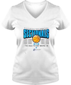 VLadies nCAA Division III Mens Basketball Sectional the road to fort wayne in shirt