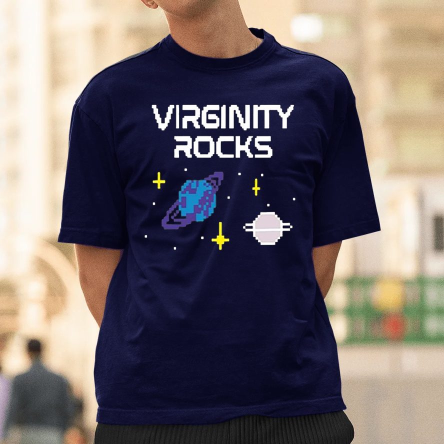 Virginity Rocks Pixel Space T-Shirt 4 Virginity Rocks Pixel Space Shirt