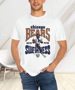 Walter Payton Ash Chicago Bears Retired Player Caricature Tri-Blend T-Shirtt