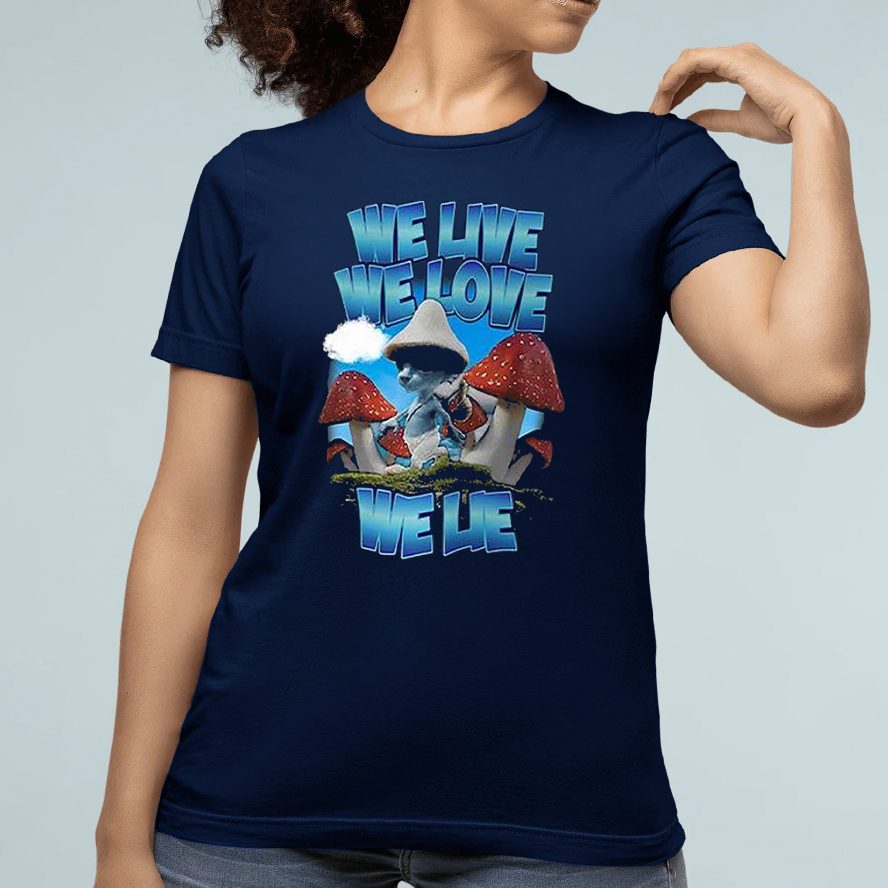 We Live We Love We Lie Smurf Cat T-Shirt 4 We Live We Love We Lie Smurf Cat Shirt