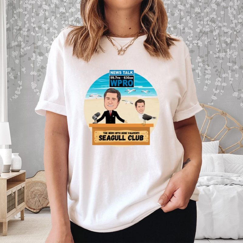 Wpro Gene The News With Gene Valicenti Seagull Club T-Shirt 4 Wpro Gene The News With Gene Valicenti Seagull Club Shirt