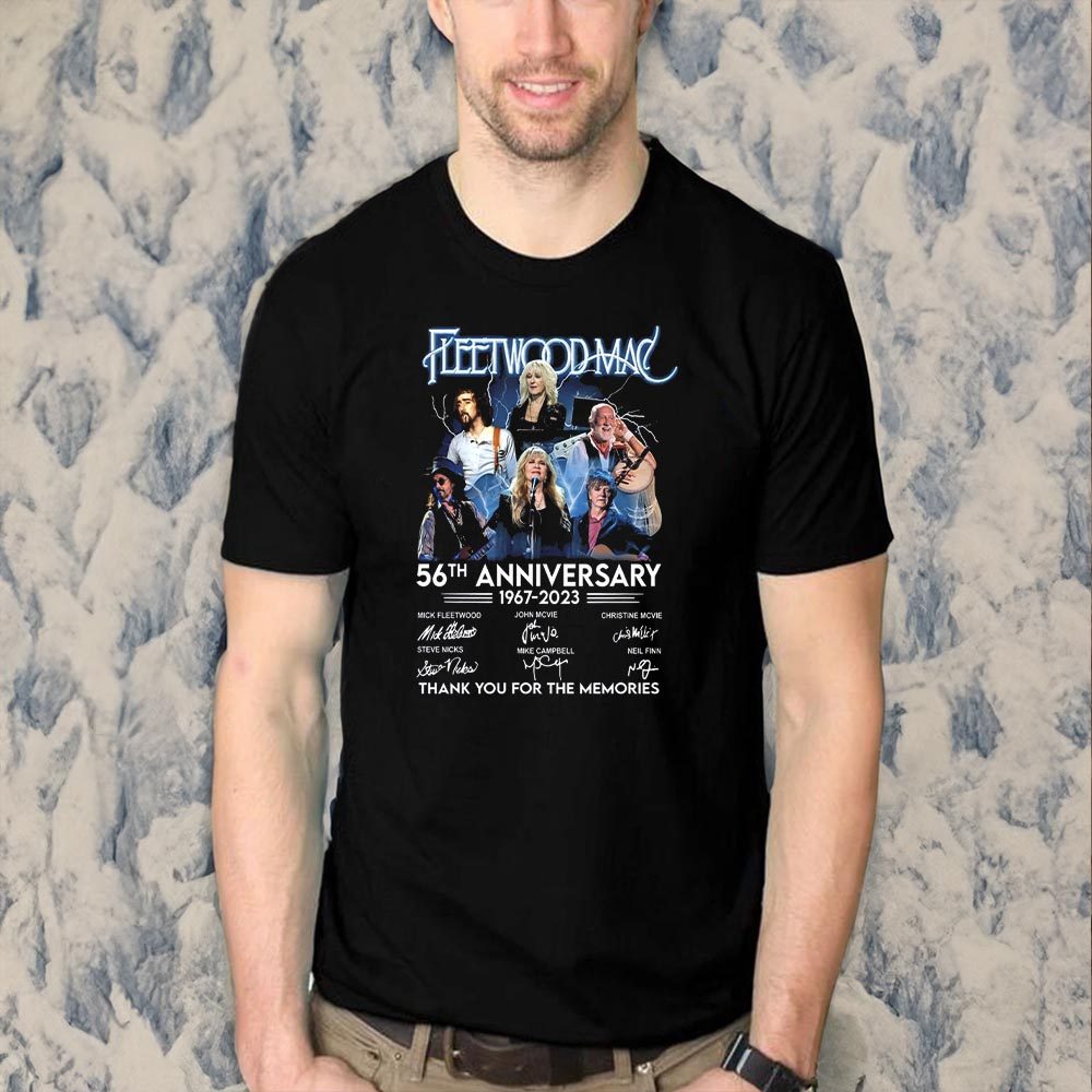 56th Anniversary 1967 – 2023 Fleetwood Mac Band Thank You For The Memories Shirt 4 56th Anniversary 1967 – 2023 Fleetwood Mac Band Thank You For The Memories Shirt