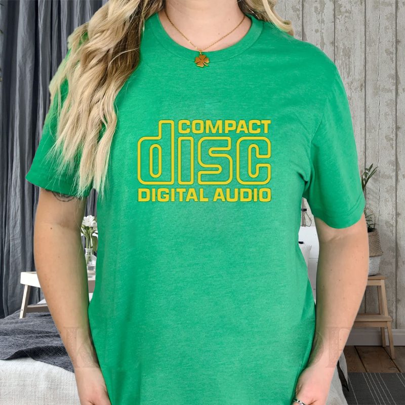 Compact Disc Digital Audio T-Shirt 4 Compact Disc Digital Audio T-Shirts