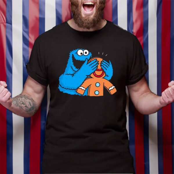 Cookie Monster Blindfold Gingerbread Sunny T-Shirt