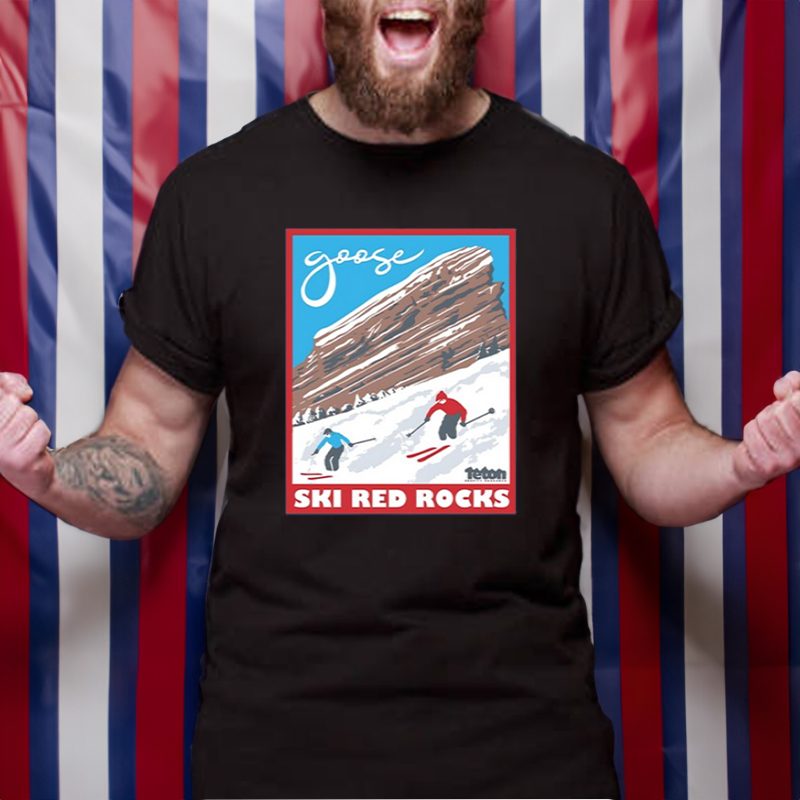 Goose X Tgr Ski Red Rocks 2023 T-Shirt 5 Goose X Tgr Ski Red Rocks 2023 T-Shirt