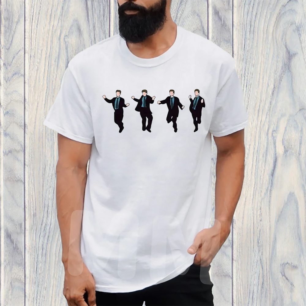 Matthew Perry Dancing Casual Print Short Sleeve T-Shirt 4 Matthew Perry Dancing Casual Print Short Sleeve TShirt