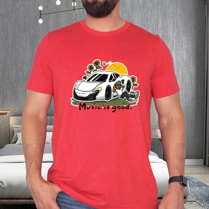 Music Is Good The Flower Patch T-Shirt 4 Music Is Good The Flower Patch T-Shirts