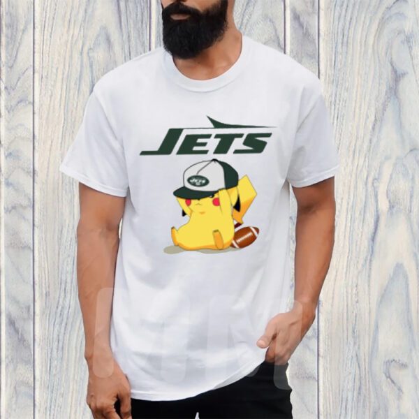 New York Jets Pikachu NFL T-Shirt