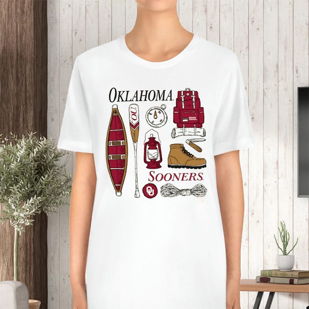 Oklahoma Sooners Comfort Wash Camping Trip T-Shirt 4 Oklahoma Sooners Comfort Wash Camping Trip TShirt