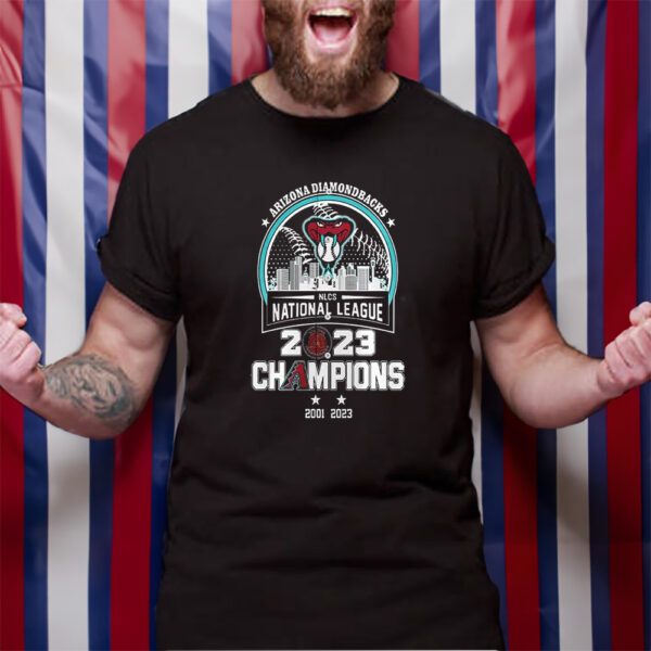 Original Arizona Dbacks NLCS National League 2023 Champions Skyline T-Shirt