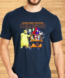 Original The Nightmare Before Christmas Characters Notre Dame Fighting Irish On The Car Shirts