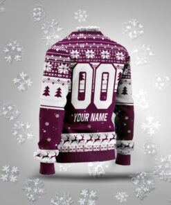 Personalized EPL Burnley Grinch Ugly Sweaters All Over Print For Fan Back