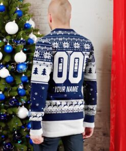 Personalized EPL Everton Grinch Ugly Sweaters All Over Print For Fan Back