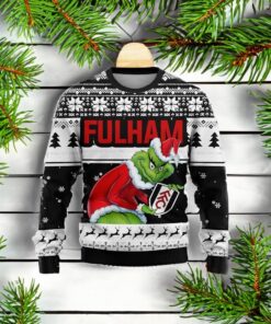 Personalized EPL Fulham Grinch Ugly Sweaters All Over Print For Fan