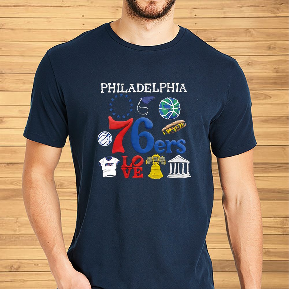 Philadelphia 76ers Nba X Market Claymation T-Shirt 4 Philadelphia 76ers Nba X Market Claymation Shirt