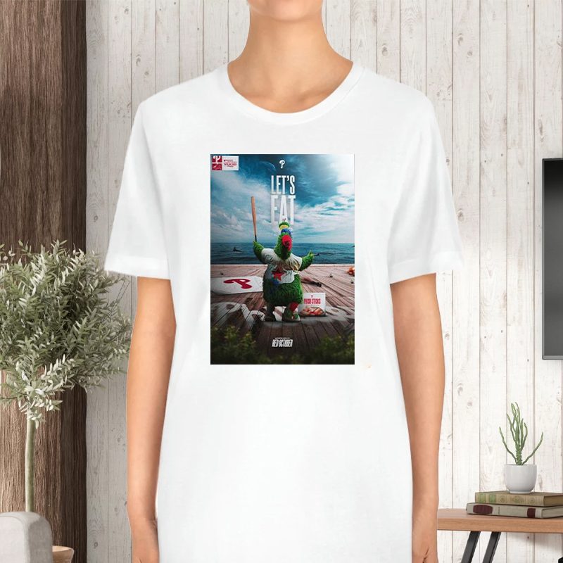 Philadelphia Phillies Let’s Eat Red October Mascot MLB T-Shirt 4 Philadelphia Phillies Let’s Eat Red October Mascot MLB TShirt
